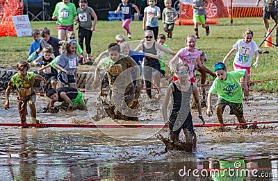 21th Annual Marine Mud Run â€“ Pollywog Jog Race Editorial Stock Photo